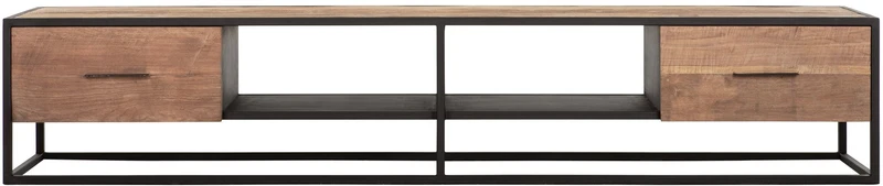 TV Schrank braun, Lowboard Massivholz, Breite 210 cm