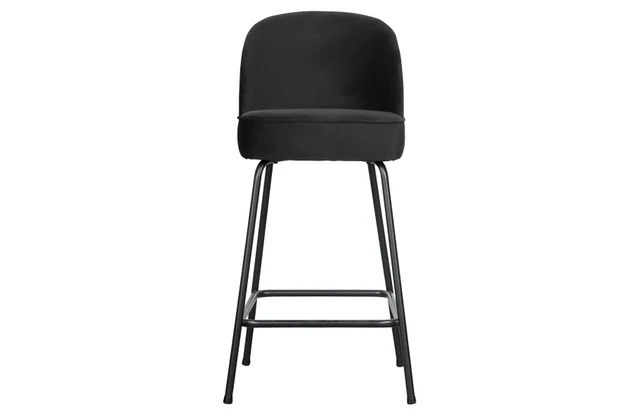 Barstuhl schwarz, Barstuhl gepolstert schwarz, Sitzhöhe 80 cm