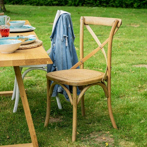 Stuhl schwarz Landhaus, Stuhl Holz Rattan schwarz