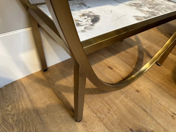 Regal oval Gold matt, Bücherregal oval Bronze (Ausverkauft)