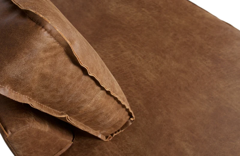 Ecksofa Ottomane links, Sofa cognac, modernes Ecksofa cognac, Breite 350 cm