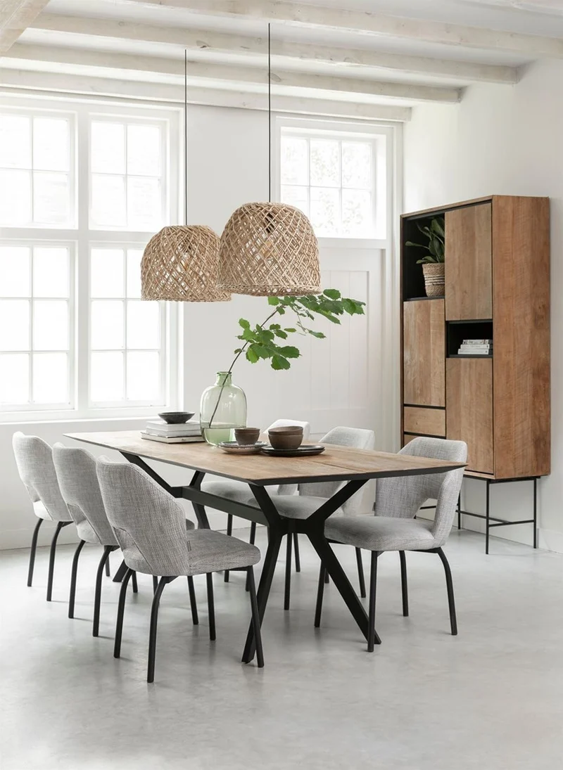 Wohnzimmerschrank Teak Massivholz, Schrank Holz Teak, Kleiderschrank Holz, Breite 100 cm
