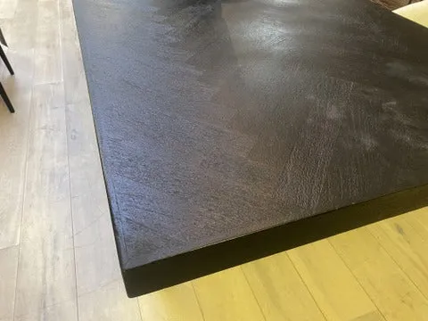 Esstisch schwarz, Tisch schwarz, Länge 300 cm