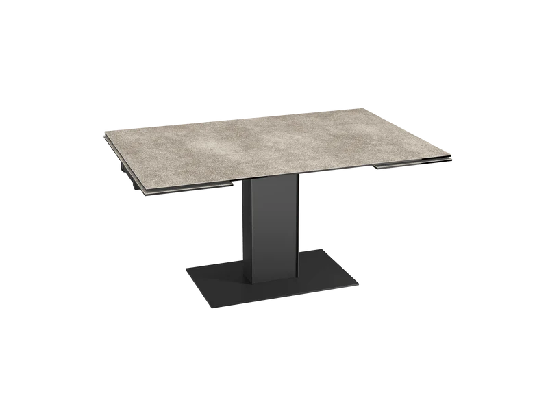 Esstisch grau Keramik-Tischplatte, Esstisch Keramik, Tisch grau ausziehbar, Länge 150-230 cm