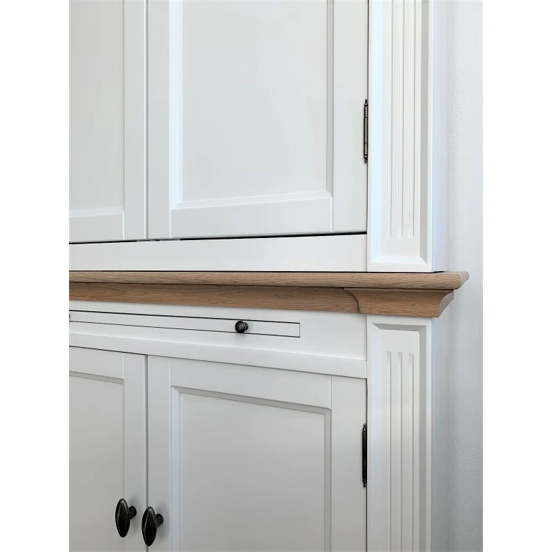 Bücherschrank weiß Landhaus, Schrank weiß, Aktenschrank weiß Landhausstil, Breite 100 cm