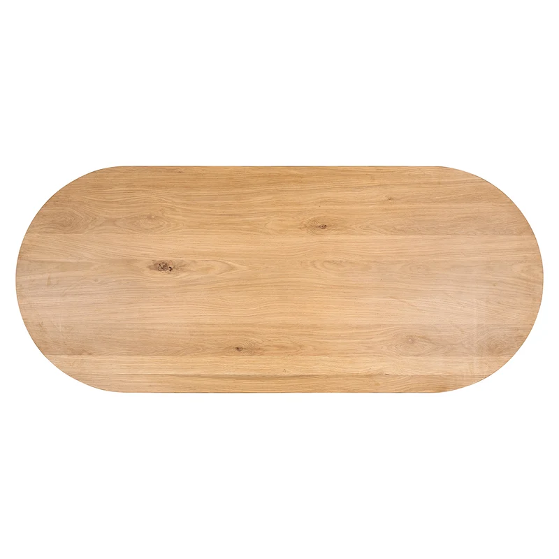 Eichentisch Eiche massiv, Esstisch Natureiche, Tisch Eiche massiv, Esstisch oval Eiche, Breite 270 cm