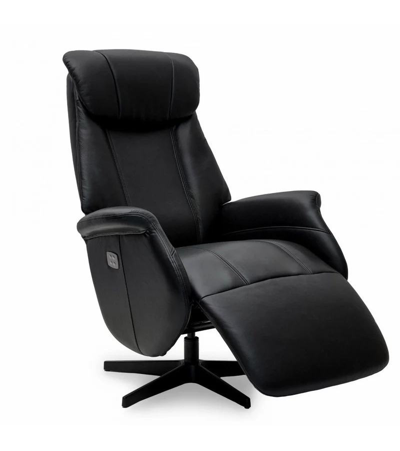 Sessel schwarz, Ledersessel schwarz, Relaxsessel schwarz drehbar