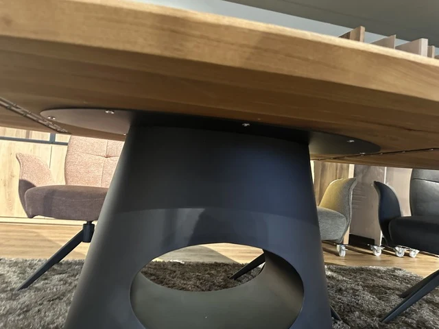 Esstisch oval Eiche Tischplatte, ovaler Tisch Eiche, Länge 220 cm