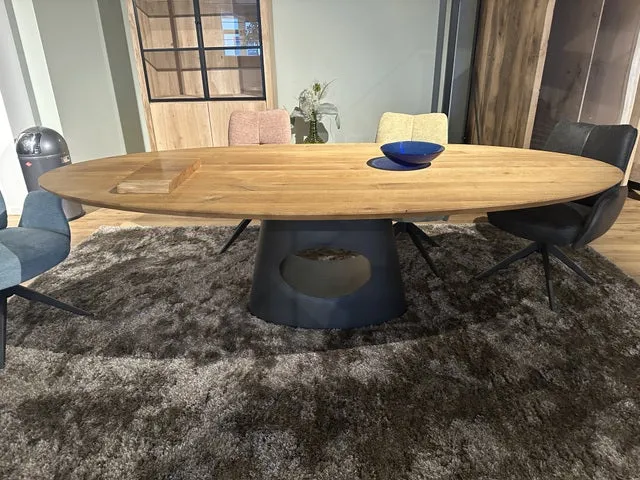 Esstisch oval Eiche Tischplatte, ovaler Tisch Eiche, Länge 240 cm