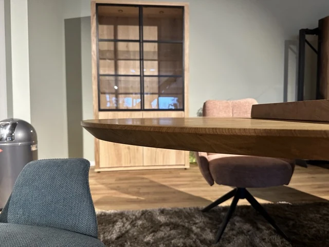 Esstisch oval Eiche Tischplatte, ovaler Tisch Eiche, Länge 240 cm