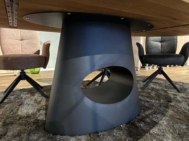 Esstisch oval Eiche Tischplatte, ovaler Tisch Eiche, Länge 240 cm