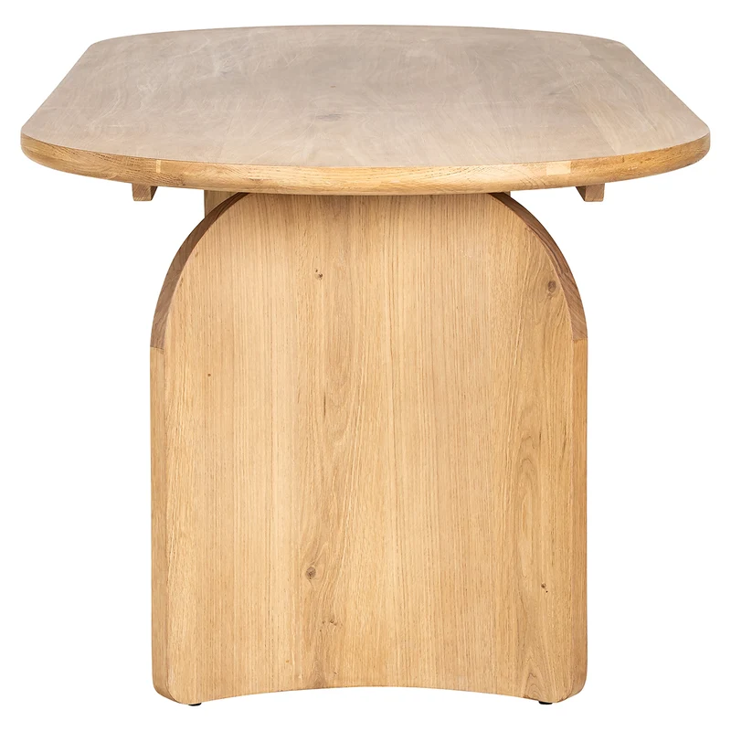 Esstisch Natureiche, Tisch Eiche massiv, Esstisch oval Eiche, Breite 235 cm