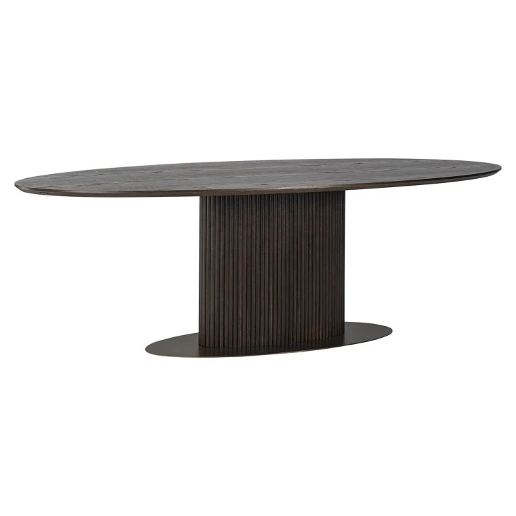 Ovaler Esstisch braun , Tisch oval braun, Esstisch oval braun, Breite 240 cm