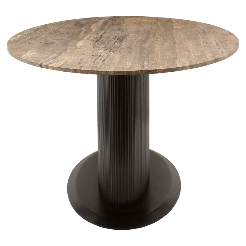 Ovaler Esstisch schwarz , Tisch oval Metallfuß, Esstisch oval schwarz, Breite 235 cm