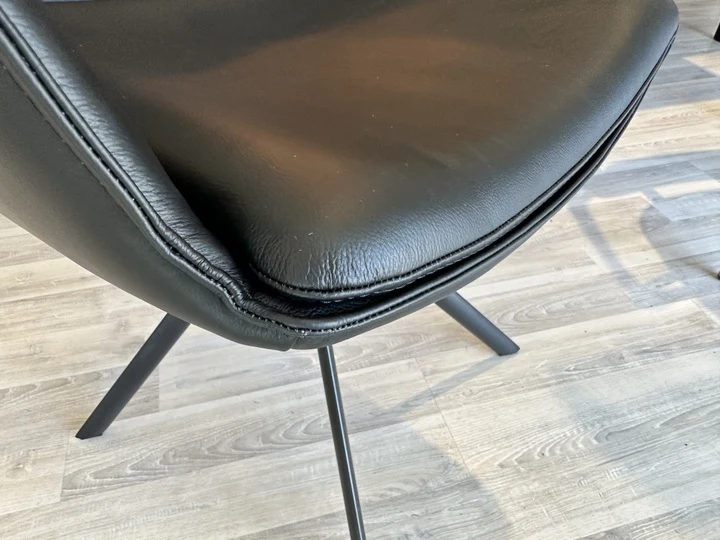 Stuhl schwarz, schwarzer Stuhl drehbar, Scheibtischstuhl schwarz