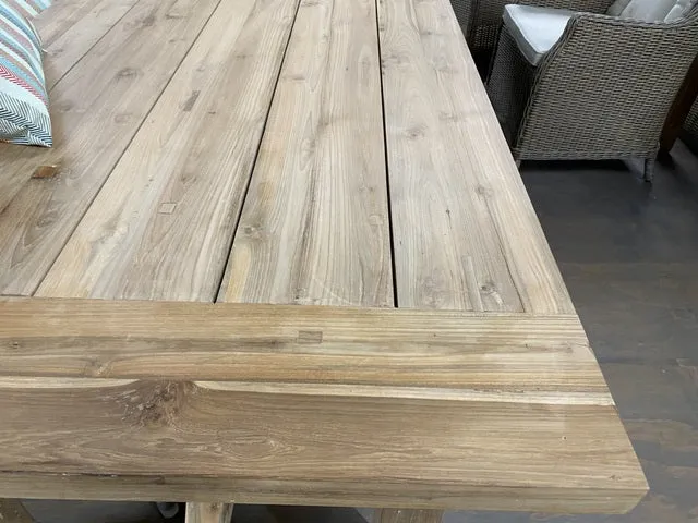 Esstisch Teak, Gartentisch Holz massiv, Länge 240 cm