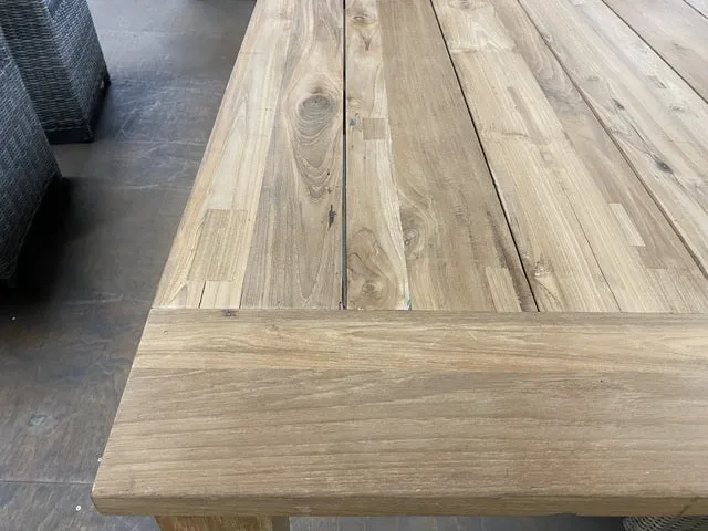Esstisch Teak, Gartentisch Holz massiv, Länge 240 cm
