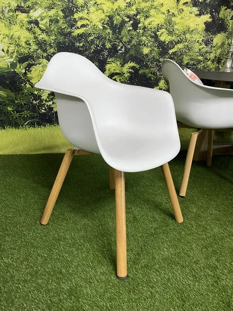 Gartenstuhl weiß Kunststoff, Outdoor Stuhl weiß