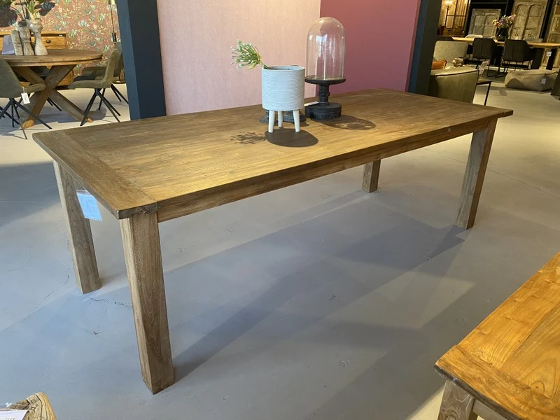 Esstisch Teakholz, Tisch Massivholz, Esstisch Massivholz, Breite 200 cm