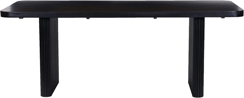 Esstisch schwarz Massivholz, Tisch schwarz Holz, Esstisch Holz schwarz, Breite 240 cm