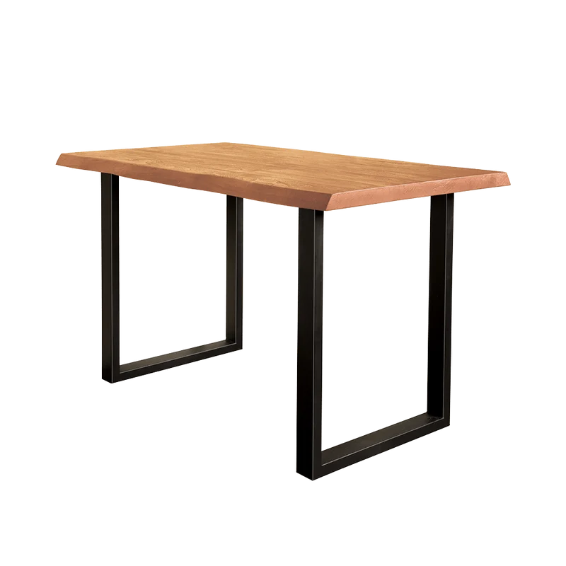 Bartisch Naturholz-Farbe, Bartisch Metall-Gestell, Bartisch Breite 160 cm, Höhe 95 cm