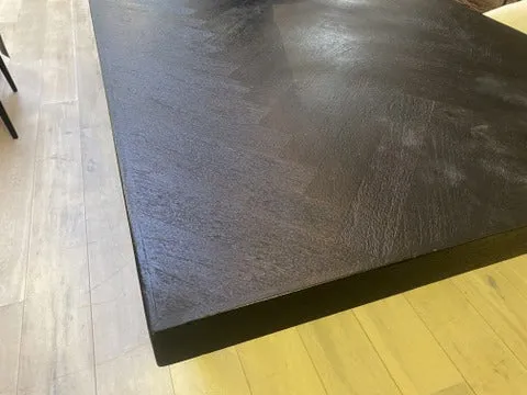 Esstisch schwarz, Tisch schwarz, Länge 250 cm