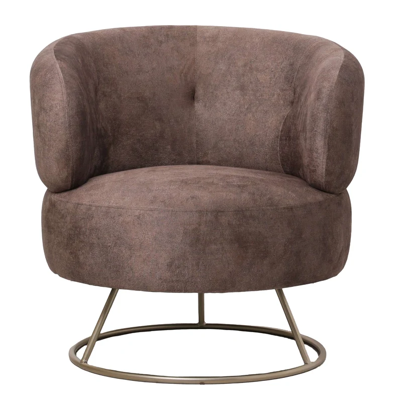 Sessel braun rund, runder Sessel gepolstert braun