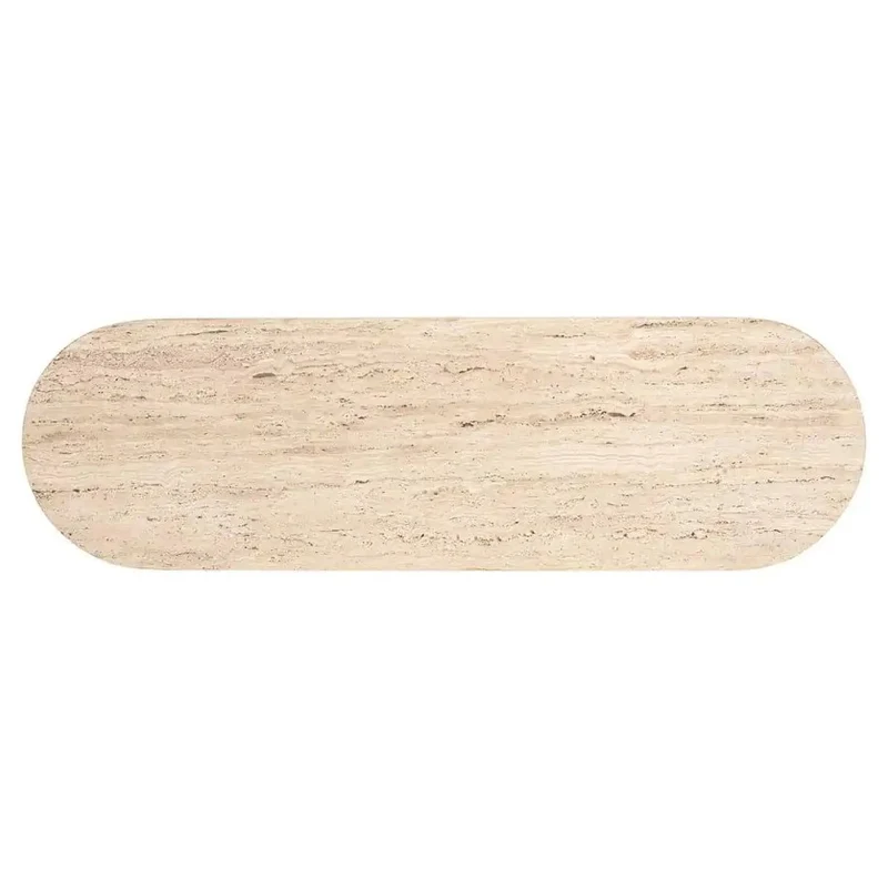 Konsole Travertinstein, Wandtisch beige Travertin, Ablagetisch schwarz Travertin, Breite 150 cm