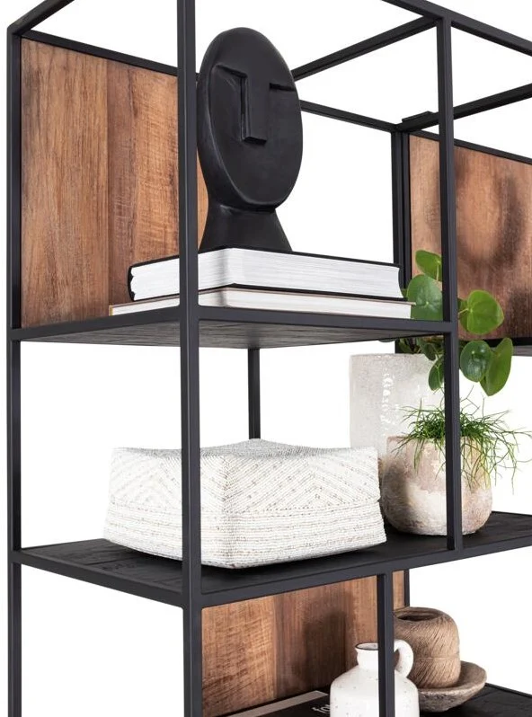TV Schrank schwarz Naturholz, Fernseheschrank Holz Naturholz, TV Konsole mit Schubladen, Breite 180 cm