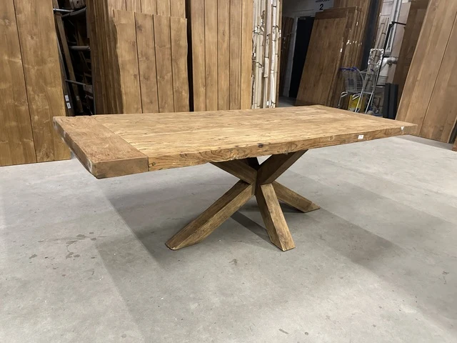 Esstisch Altholz, Tisch Massivholz Naturholz-Farbe, Breite 230 cm