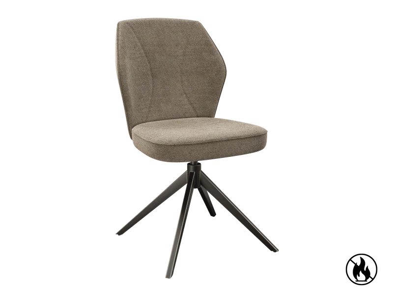Stuhl taupe drehbar, Stuhl gepolstert taupe