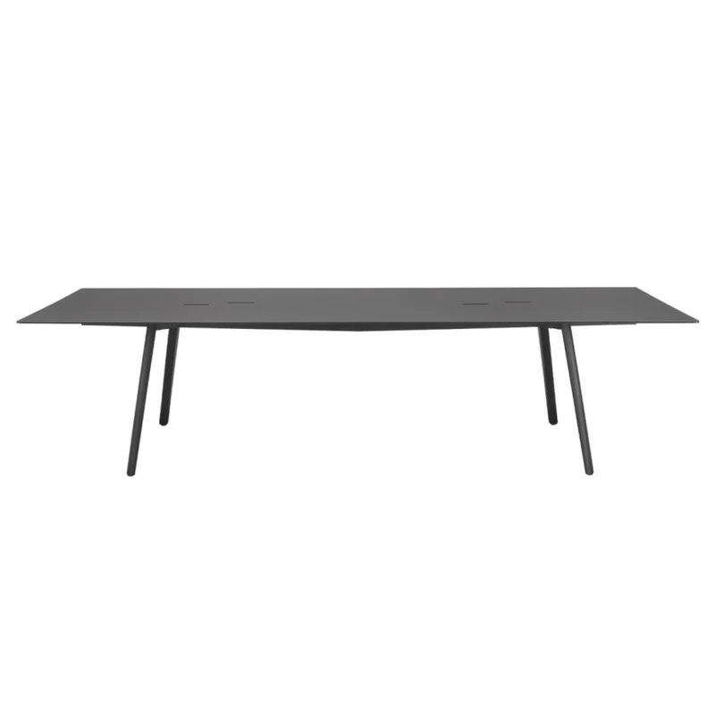 Konferenztisch schwarz, Bürotisch 3 Meter Länge, Konferenztisch anthrazit, Breite 300 cm