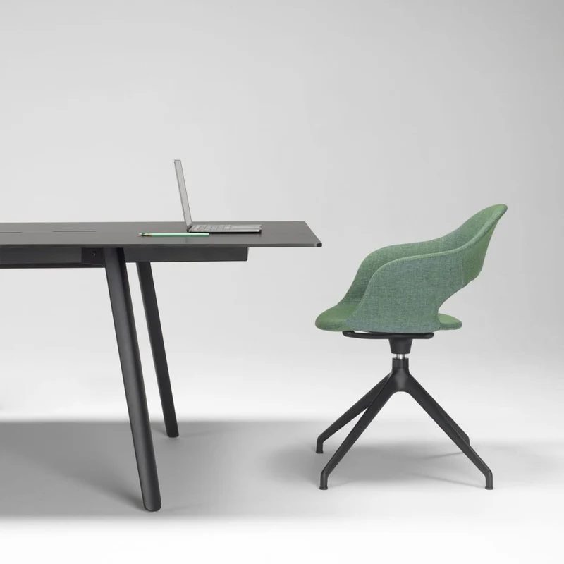 Konferenztisch schwarz, Bürotisch 3 Meter Länge, Konferenztisch anthrazit, Breite 300 cm