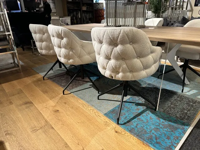 Stuhl Chesterfield Farbe Sand, Stuhl Sand, Stuhl drehbar