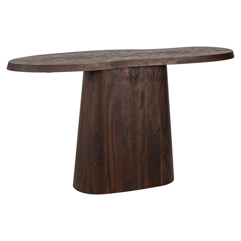 Konsole braun Holz, Holz-Konsole, Konsolentisch Holz braun, Breite 140 cm