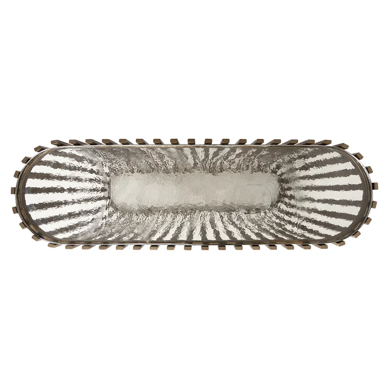 Konsole Metall Glas, Glas-Konsole Bronze-Gold, Breite 107 cm