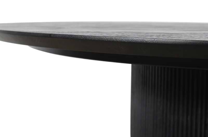 Couchtisch schwarz rund, Couchtisch rund schwarz, Couchtisch schwarz-Gold, Durchmesser 125 cm