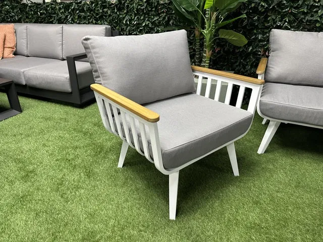 Set 4 teiliges Loungeset weiß, Loungeset weiß (AUSVERKAUFT)