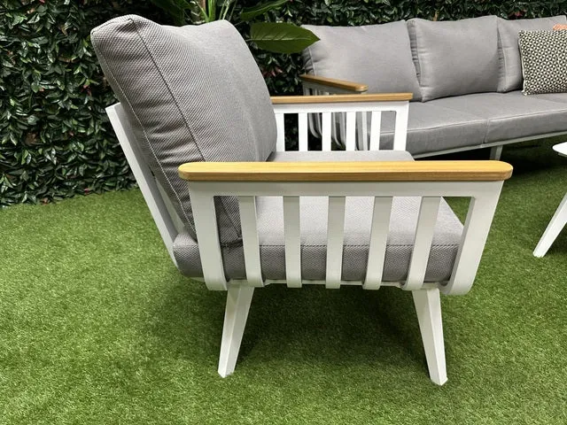 Set 4 teiliges Loungeset weiß, Loungeset weiß (AUSVERKAUFT)