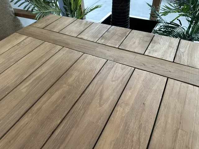 Gartentisch Massivholz, Tisch Teak-Holz, Gartentisch Teak, Breite 200 cm