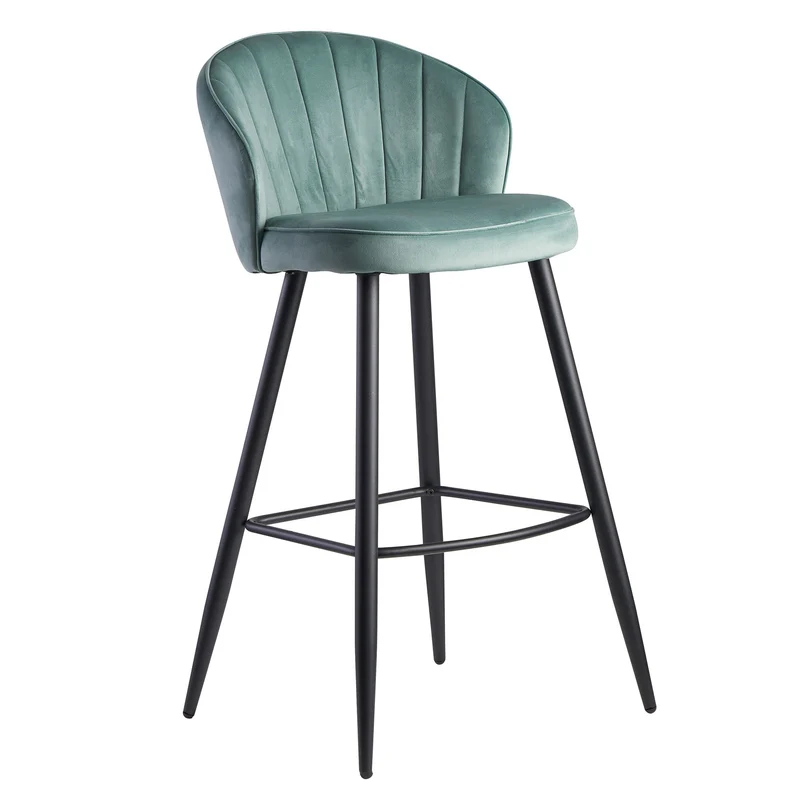 Barhocker grün, Barstuhl grün, Sitzhöhe 76 cm