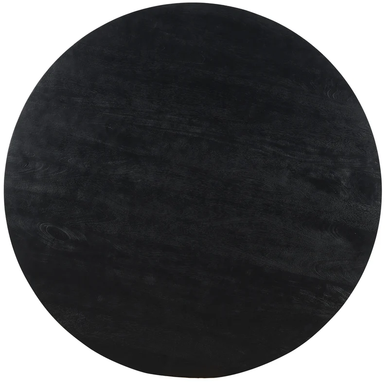 Couchtisch schwarz rund, Couchtisch rund schwarz, Couchtisch schwarz-Gold, Durchmesser 150 cm