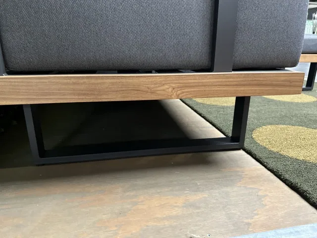 Gartensofa grau, Breite 210 cm