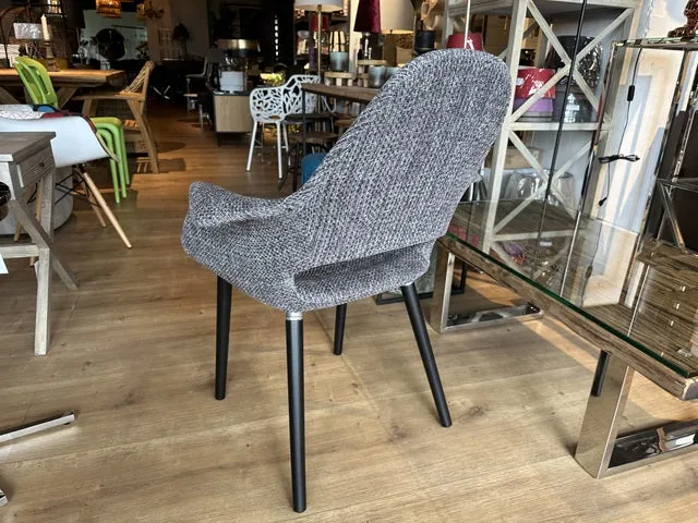 Esszimmerstuhl grau, Stuhl grau-schwarz