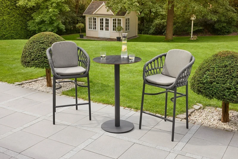 Bartisch rund anthrazit, Bartisch anthrazit, Durchmesser 70 cm