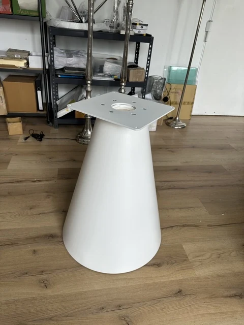 Tischgestell rund weiß, Tischfuß weiß, Tischgestell weiß rund, Breite 55 cm