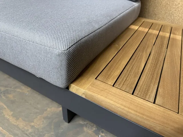 Gartensofa grau, Lounge-Set, Breite 245 cm