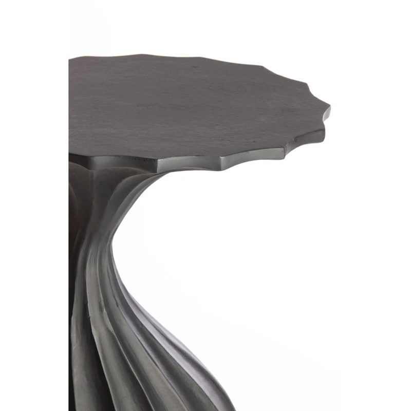 Beistelltisch schwarz, Beistelltisch Metall, Höhe 63 cm