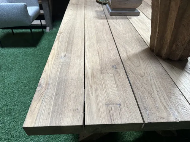 Esstisch Teak, Gartentisch Massivholz, Garten-Esstisch Holz, Breite 300 cm
