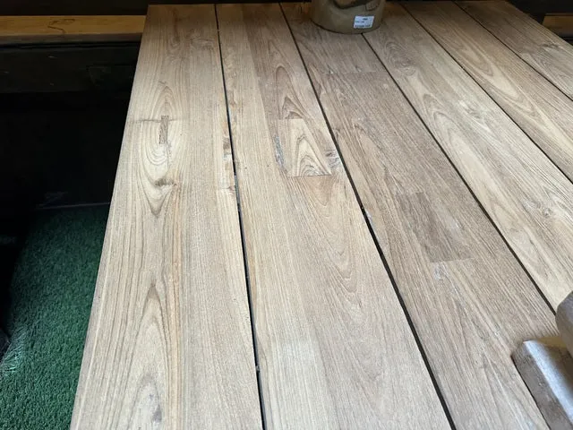 Esstisch Teak, Gartentisch Massivholz, Garten-Esstisch Holz, Breite 300 cm